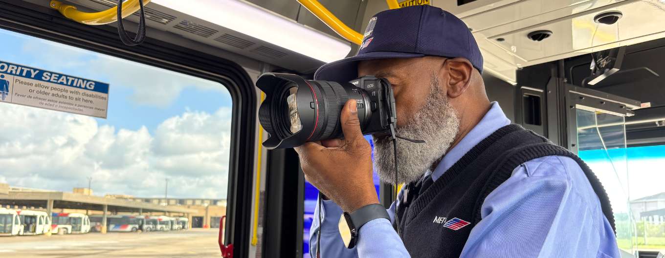 When Operator Mack Taylor is not driving around Southwest Houston, he takes professional photos in his spare time.
